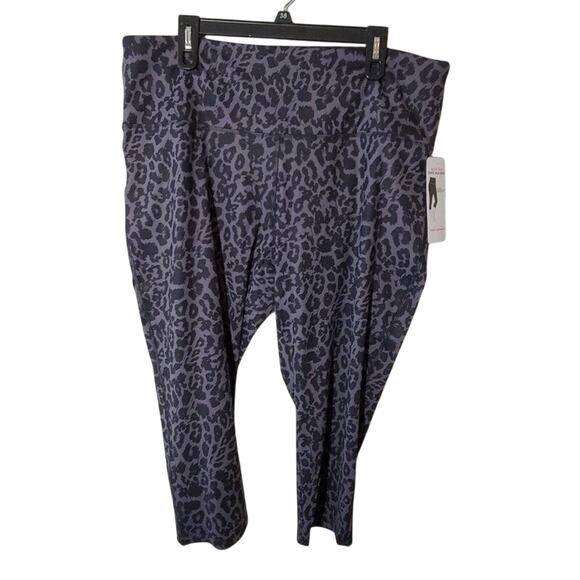 Vogo Athletica‎ leopard athletic active exercise capri leggings plus size 3X - Picture 1 of 6